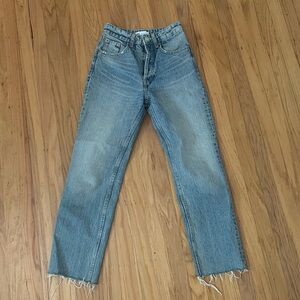 ZARA high-rise straight leg jeans - size 0